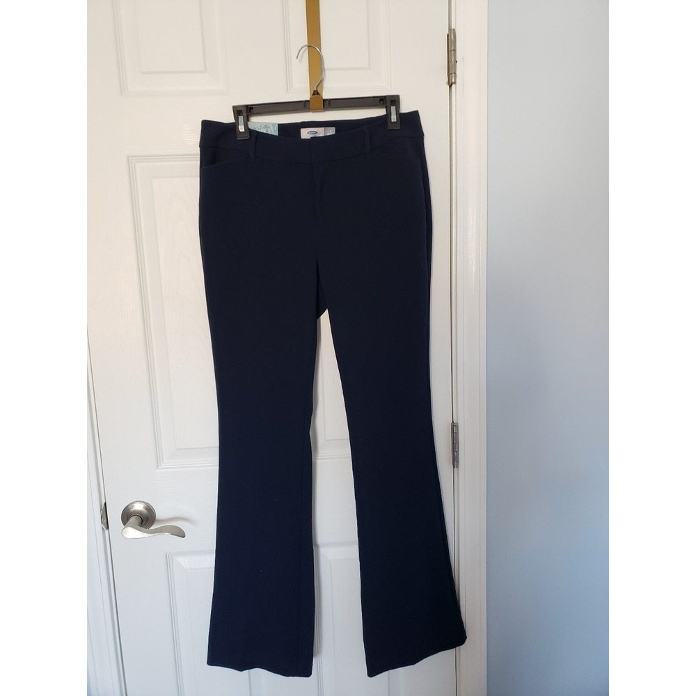 Old Navy Dress Pants Size 8 x 33 Navy Blue Mew with Tags.